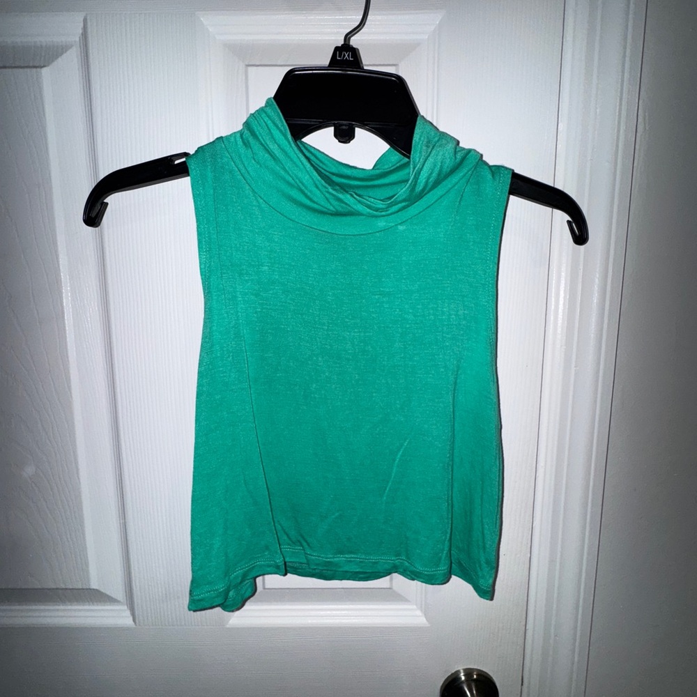 Sleeveless Green Top